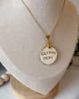 Cat Mom Necklace (gold)