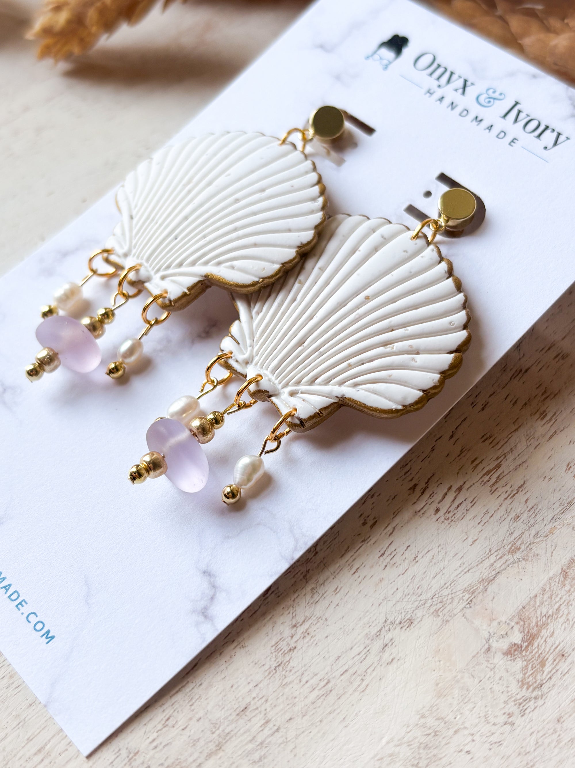 Siren Seashell Stud Dangle