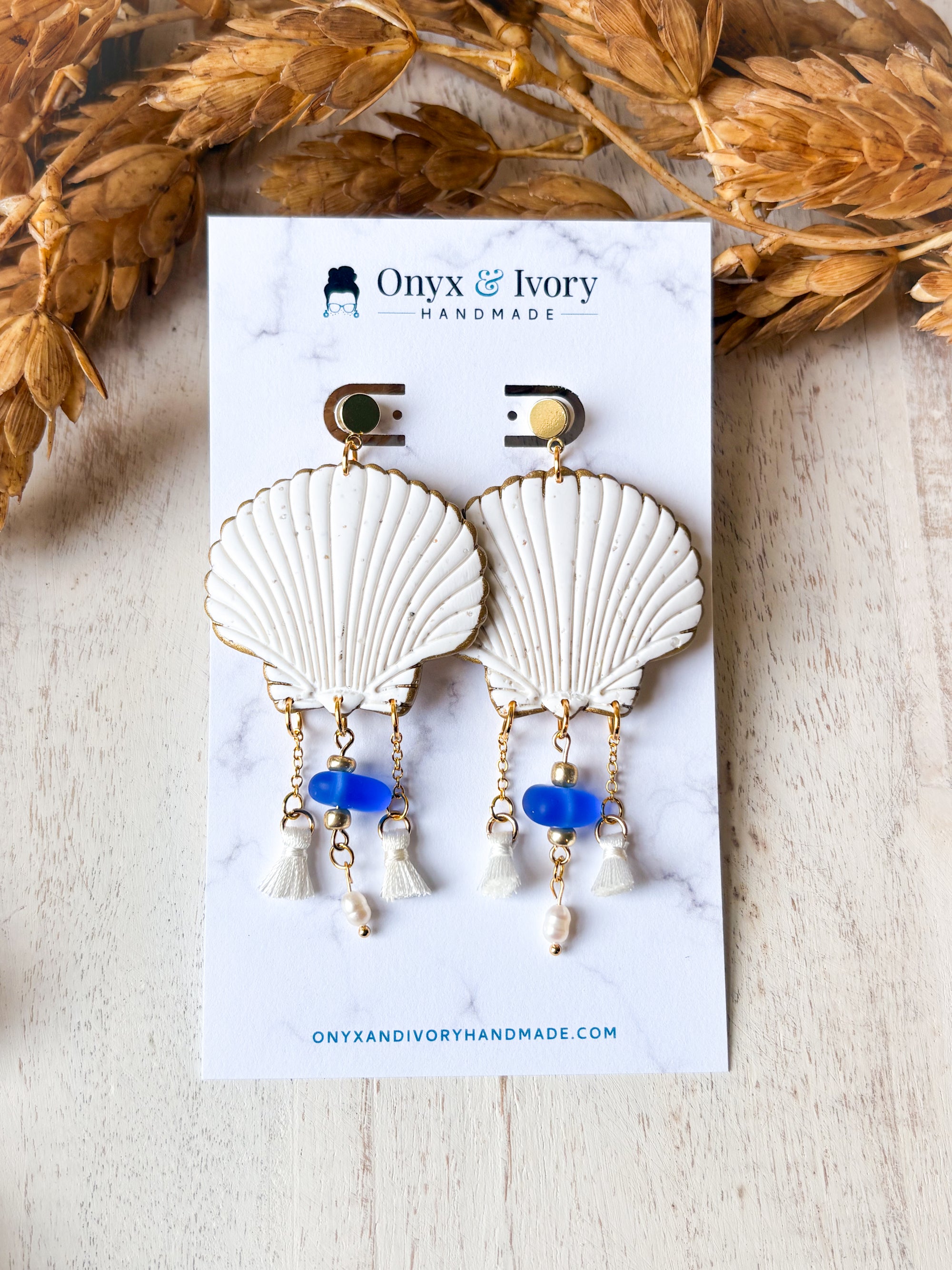 Siren Seashell Stud Dangle