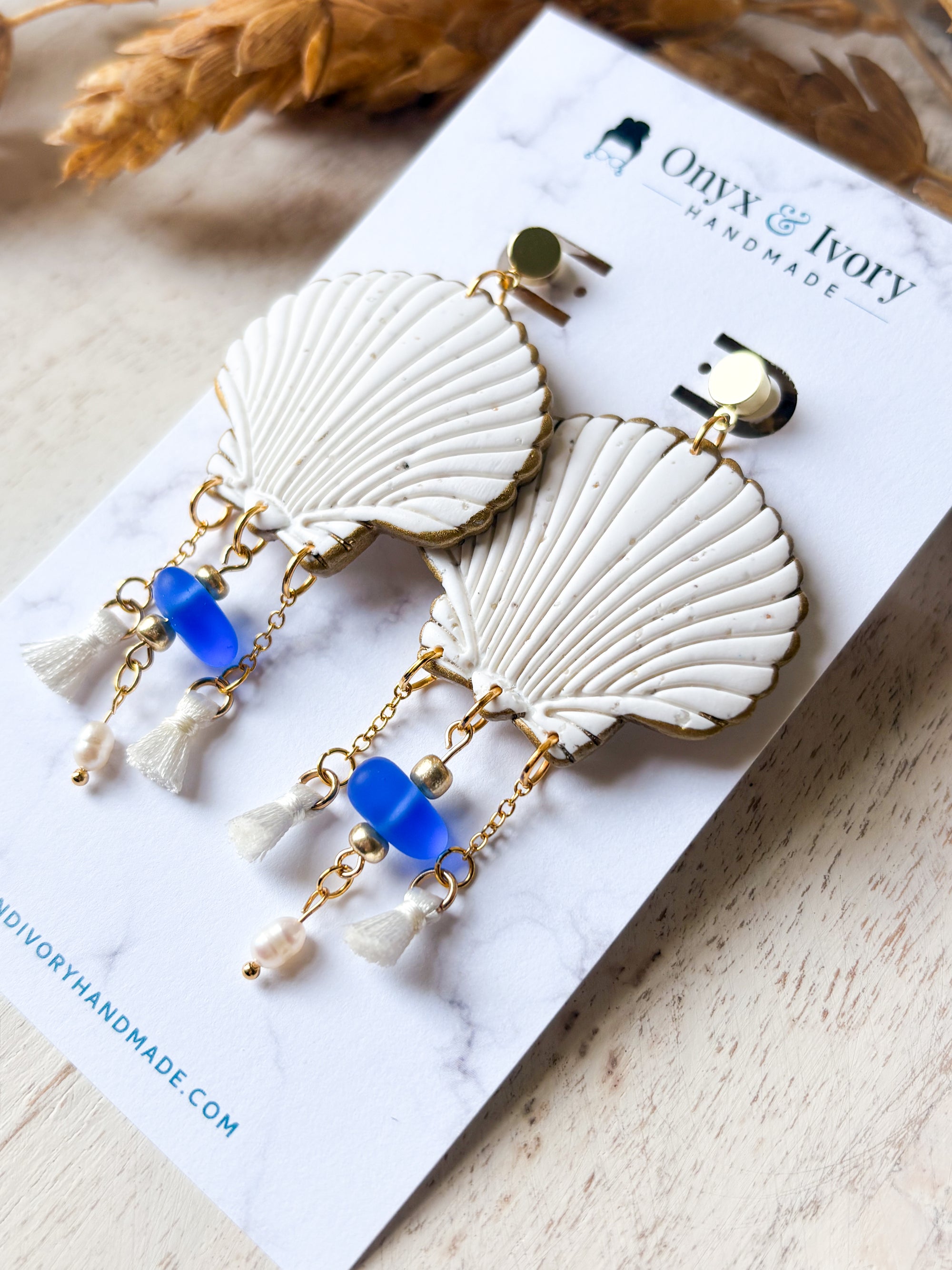 Siren Seashell Stud Dangle