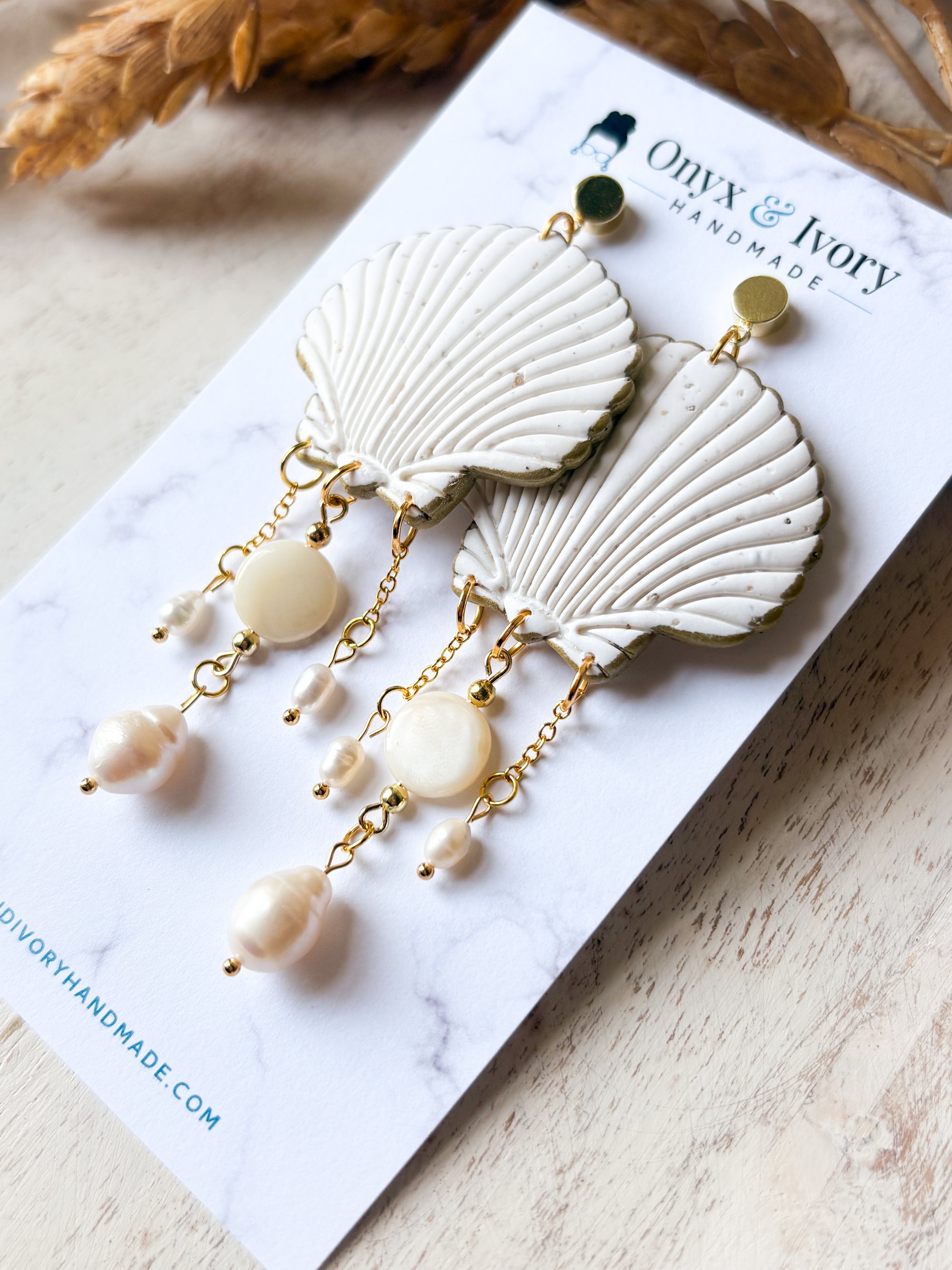 Siren Seashell Stud Dangle