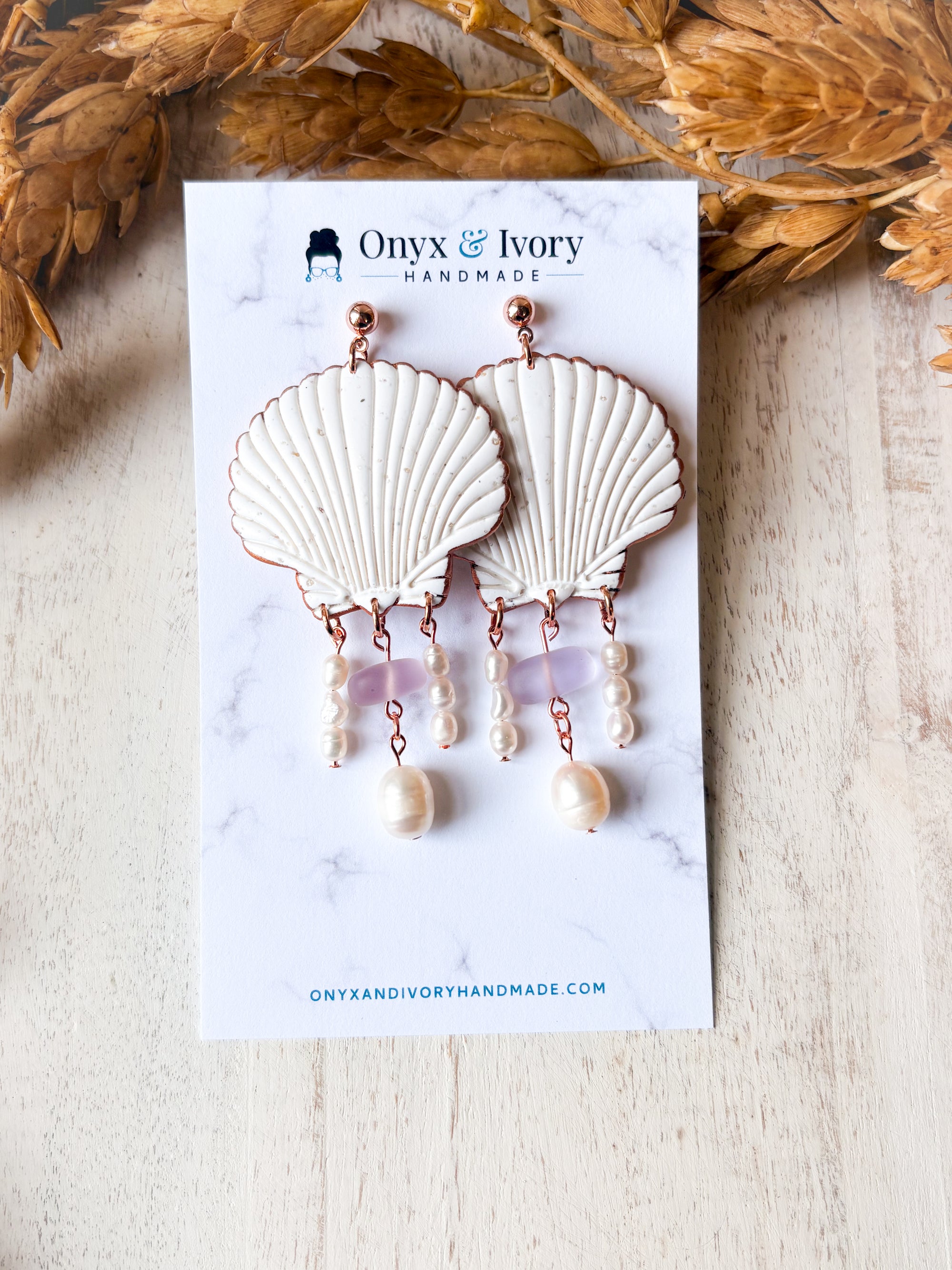 Siren Seashell Stud Dangle