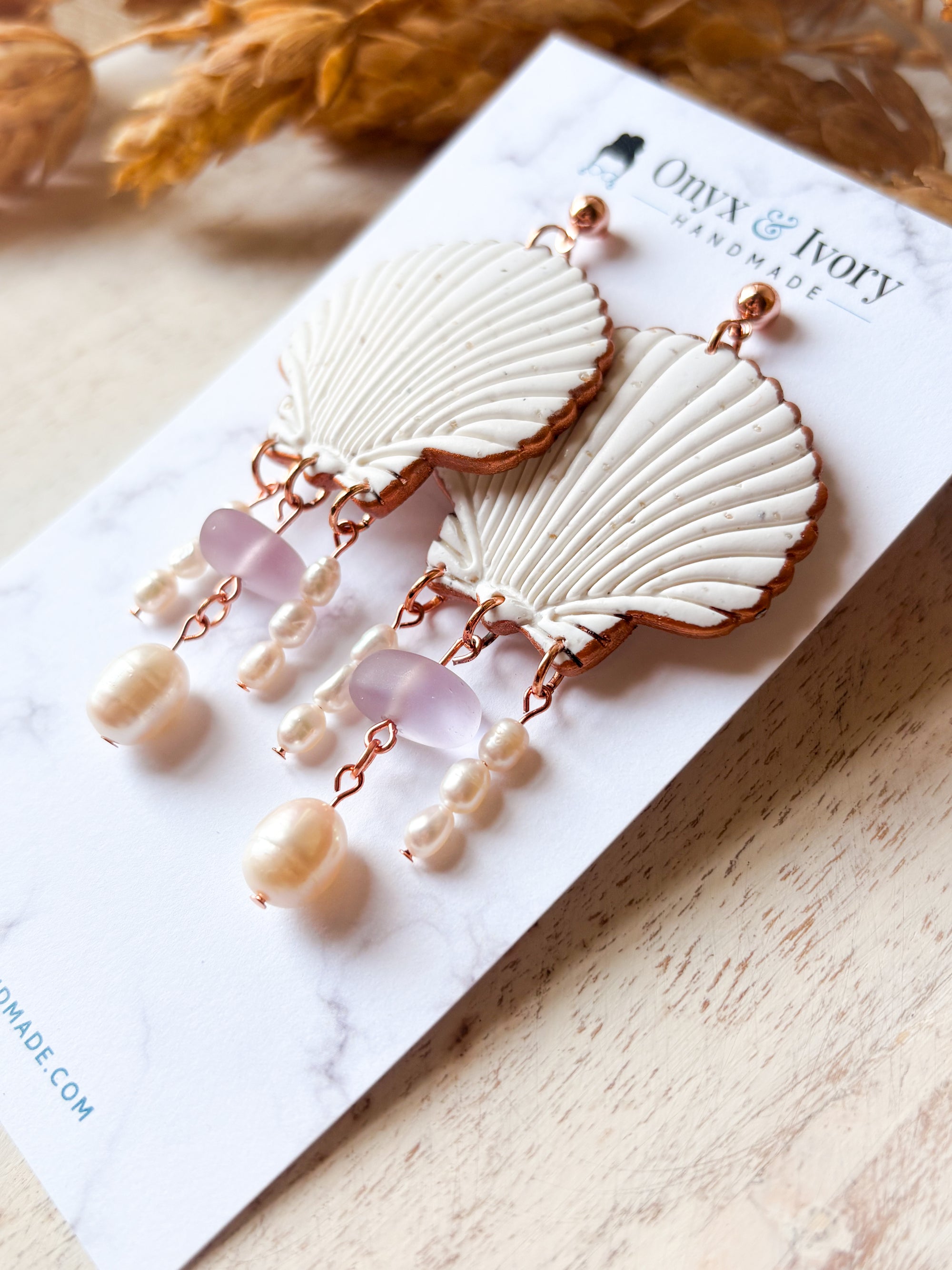 Siren Seashell Stud Dangle