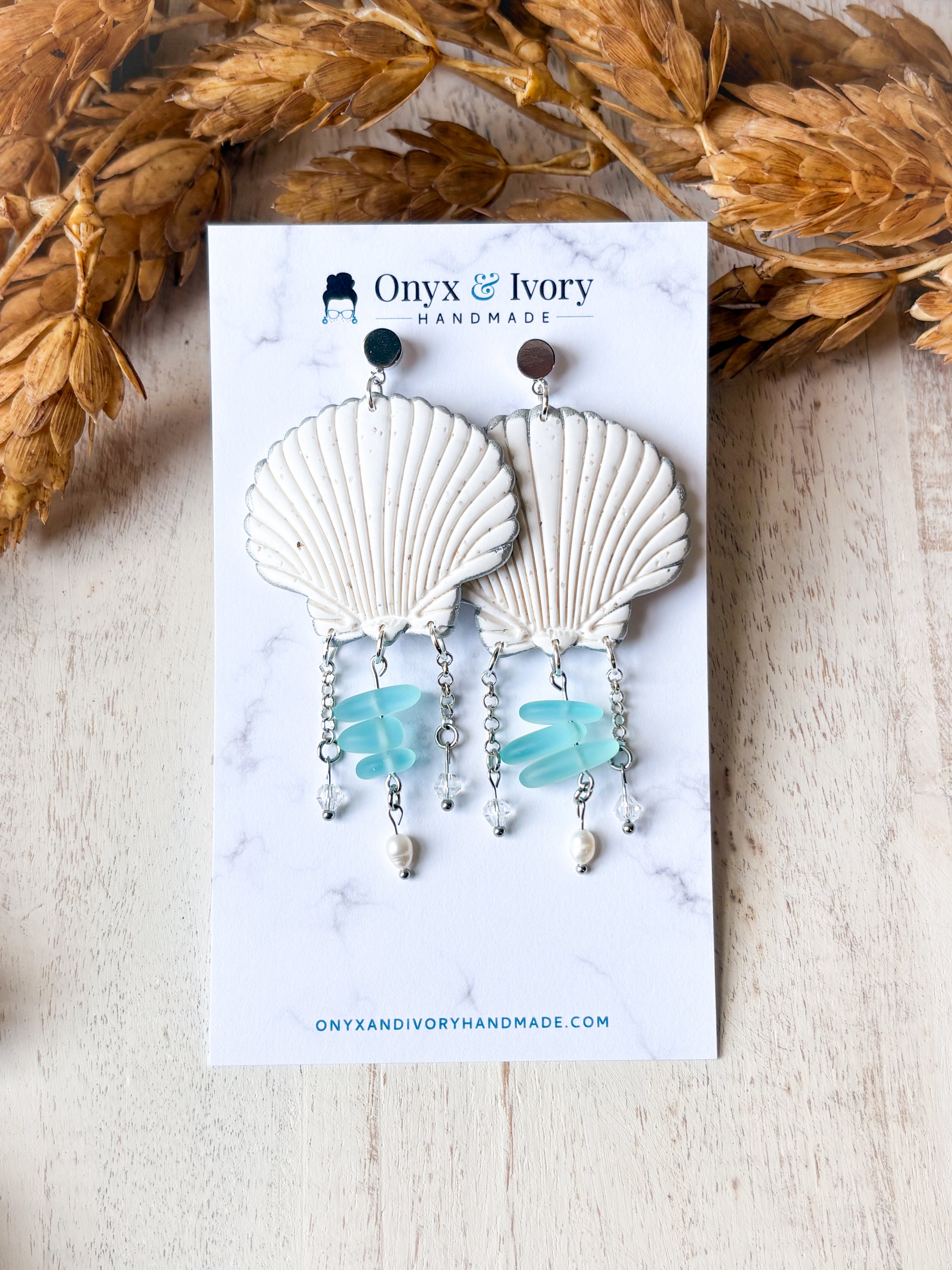 Siren Seashell Stud Dangle