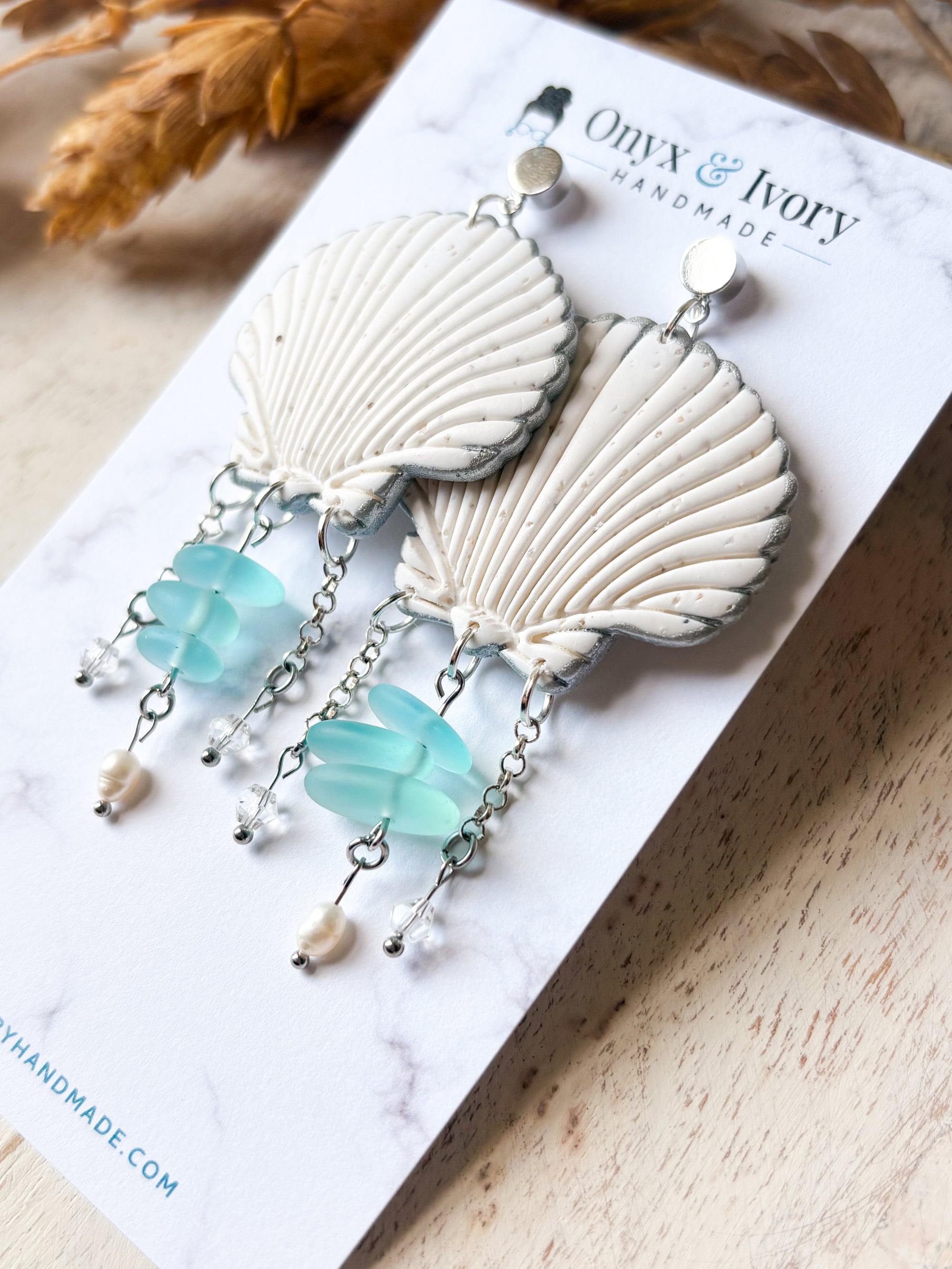 Siren Seashell Stud Dangle