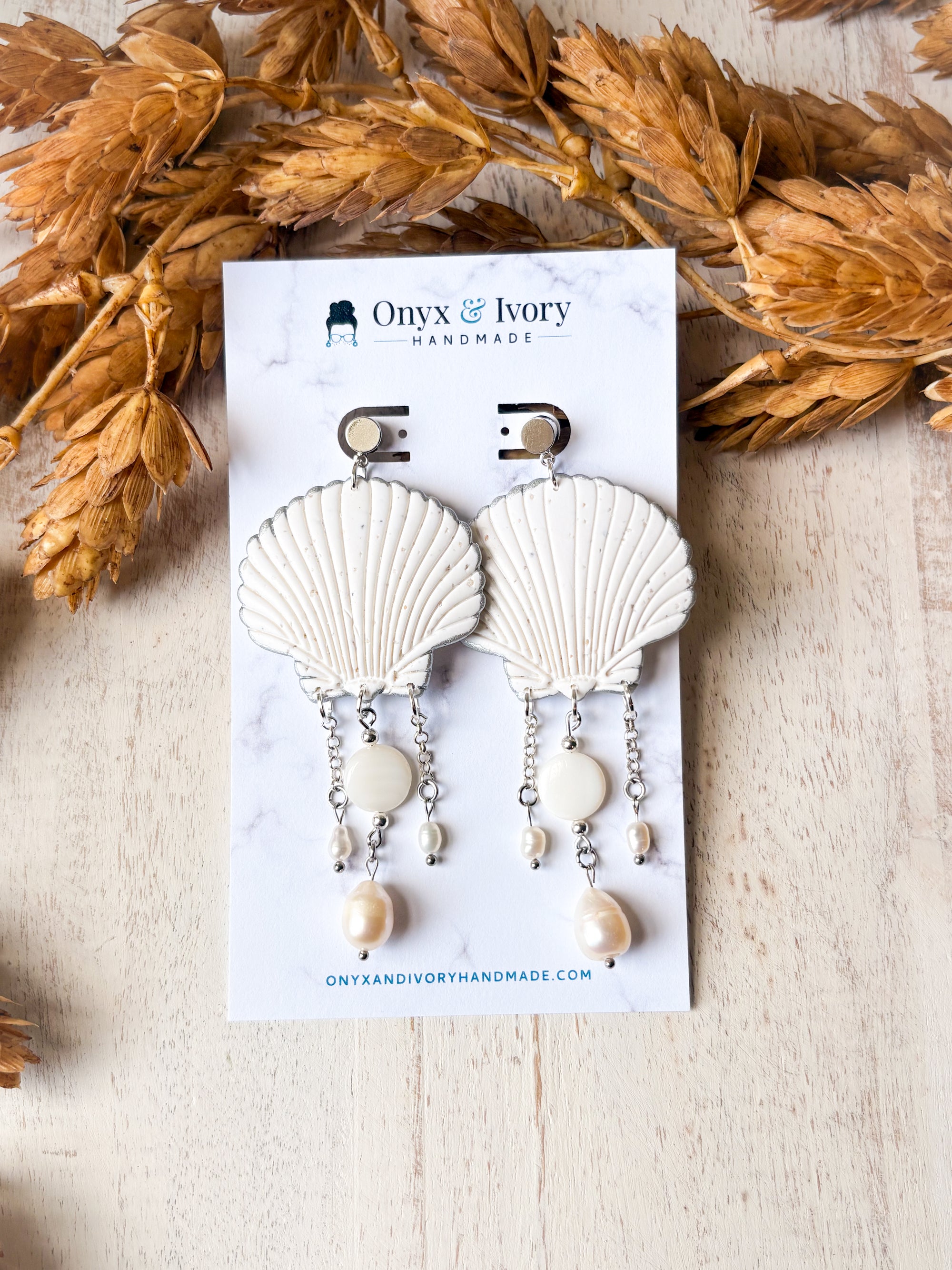 Siren Seashell Stud Dangle