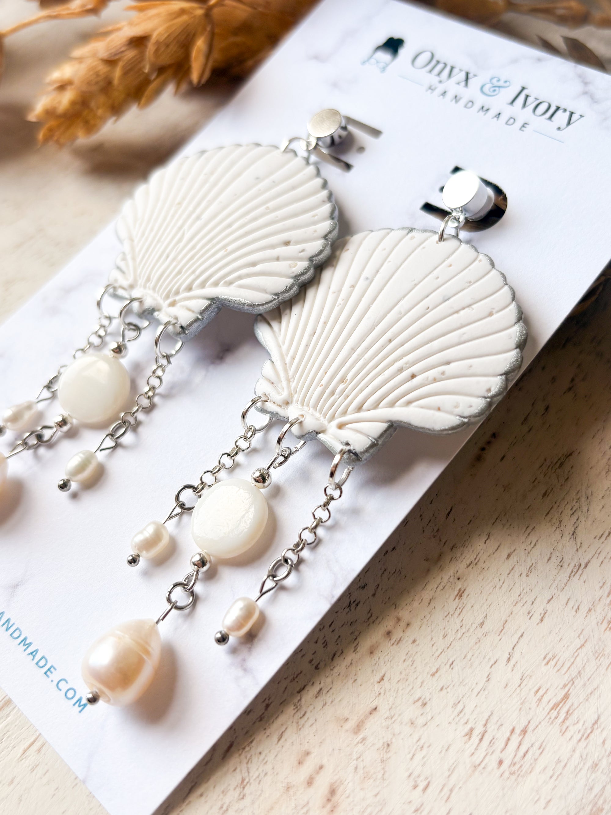 Siren Seashell Stud Dangle