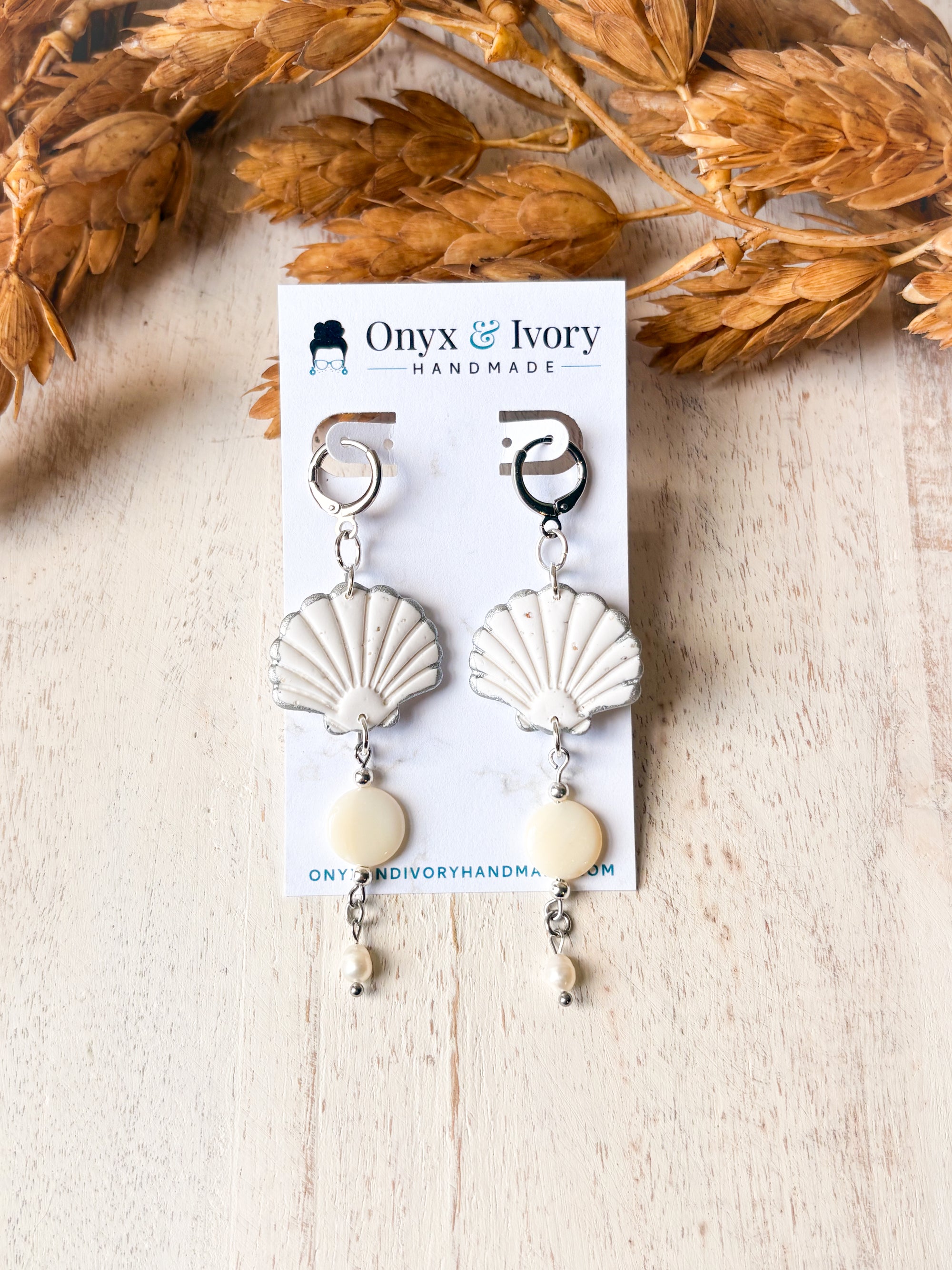 Mermaid Seashell Hoop Dangle