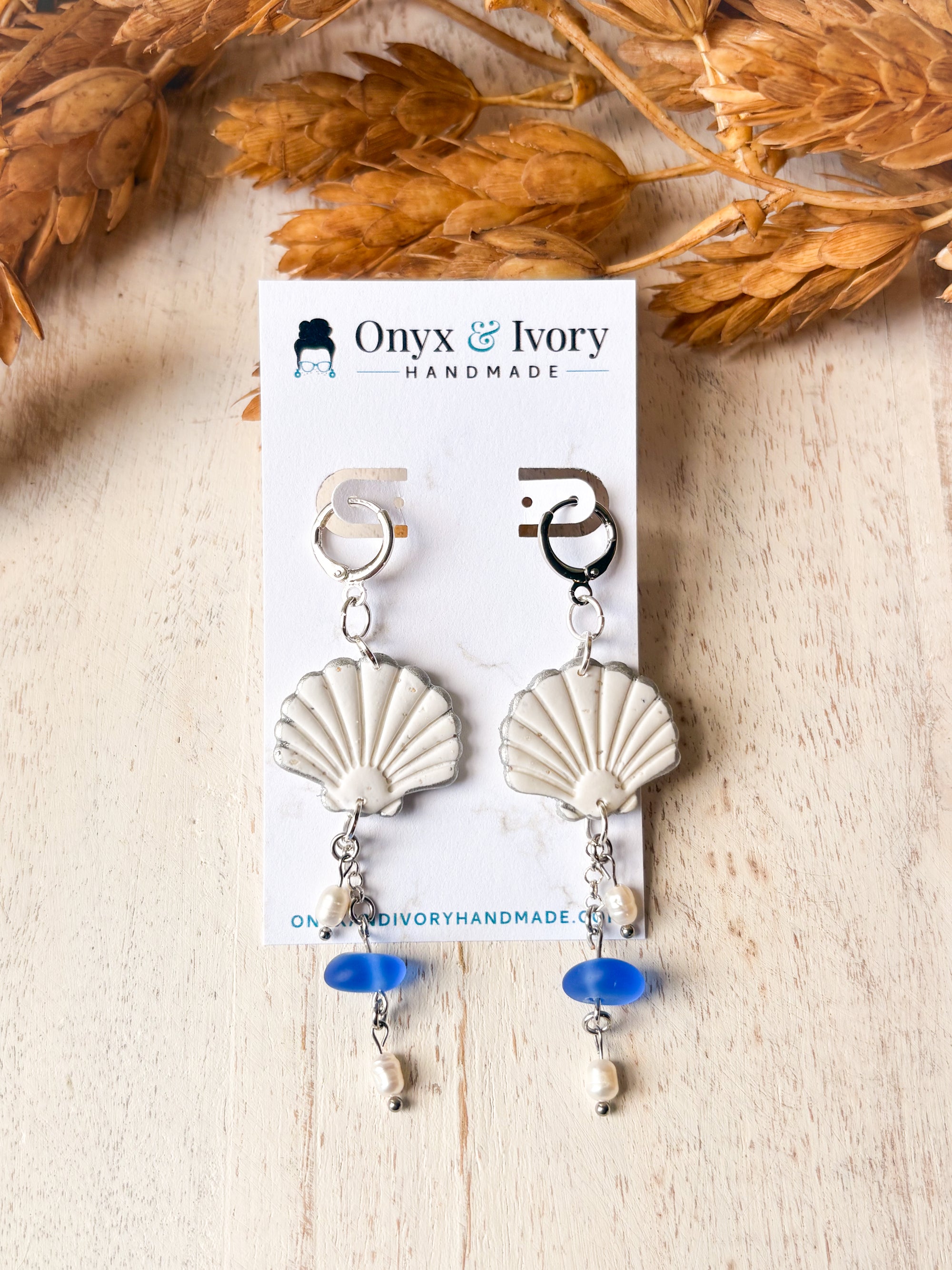 Mermaid Seashell Hoop Dangle