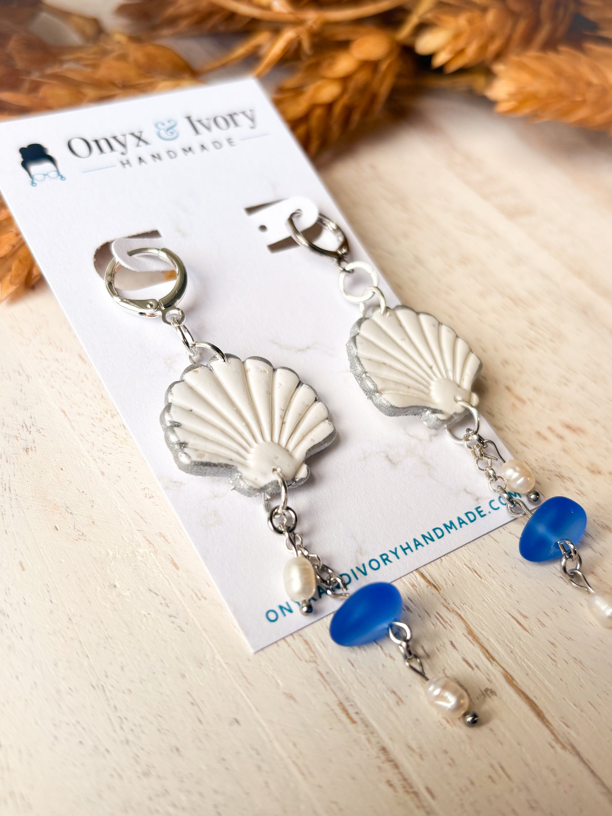 Mermaid Seashell Hoop Dangle