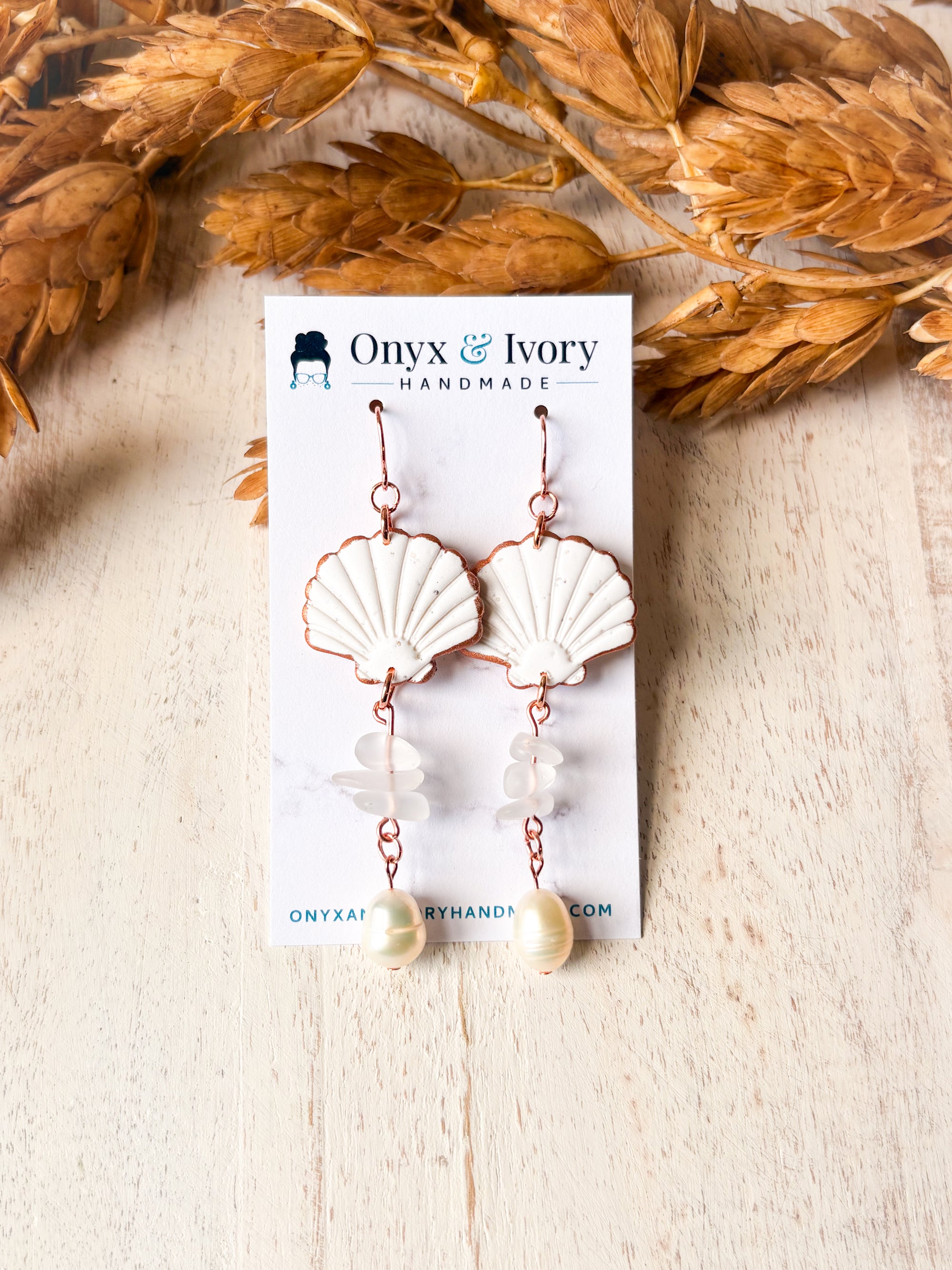 Mermaid Seashell Hoop Dangle