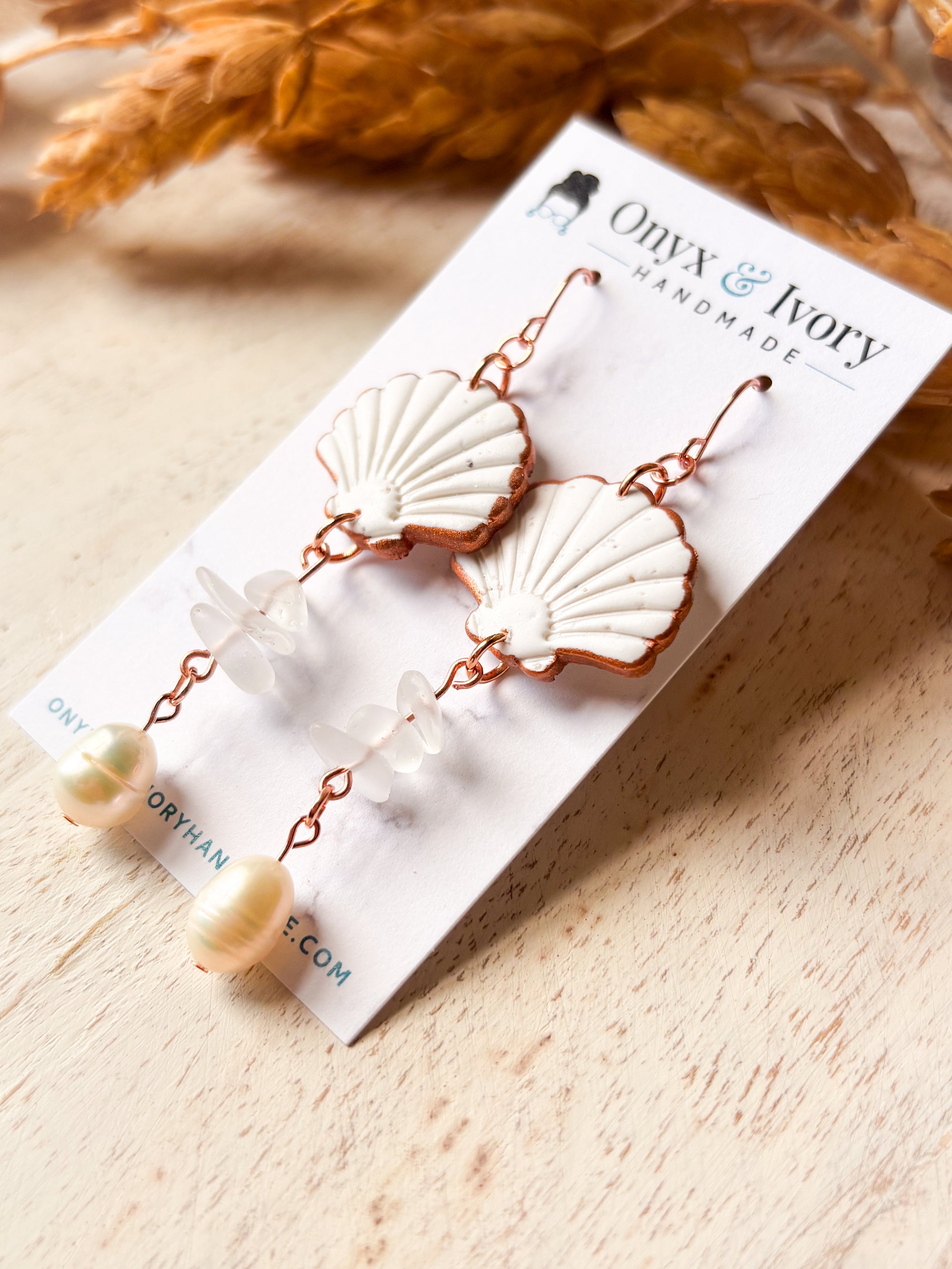 Mermaid Seashell Hoop Dangle