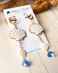 Mermaid Seashell Hoop Dangle