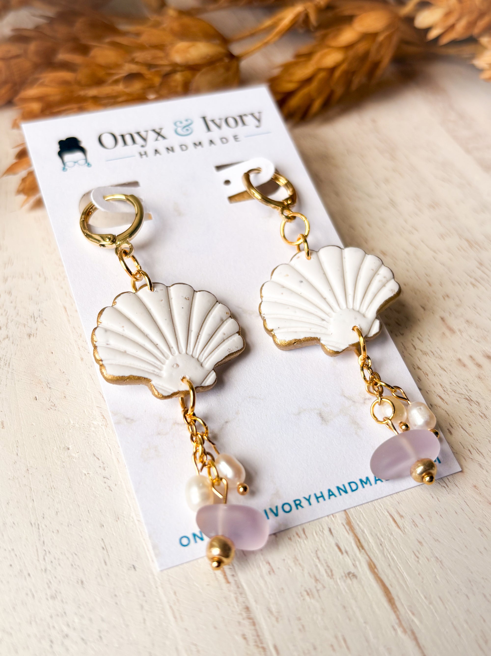 Mermaid Seashell Hoop Dangle