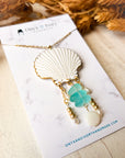 Siren Pendant Necklace (gold)