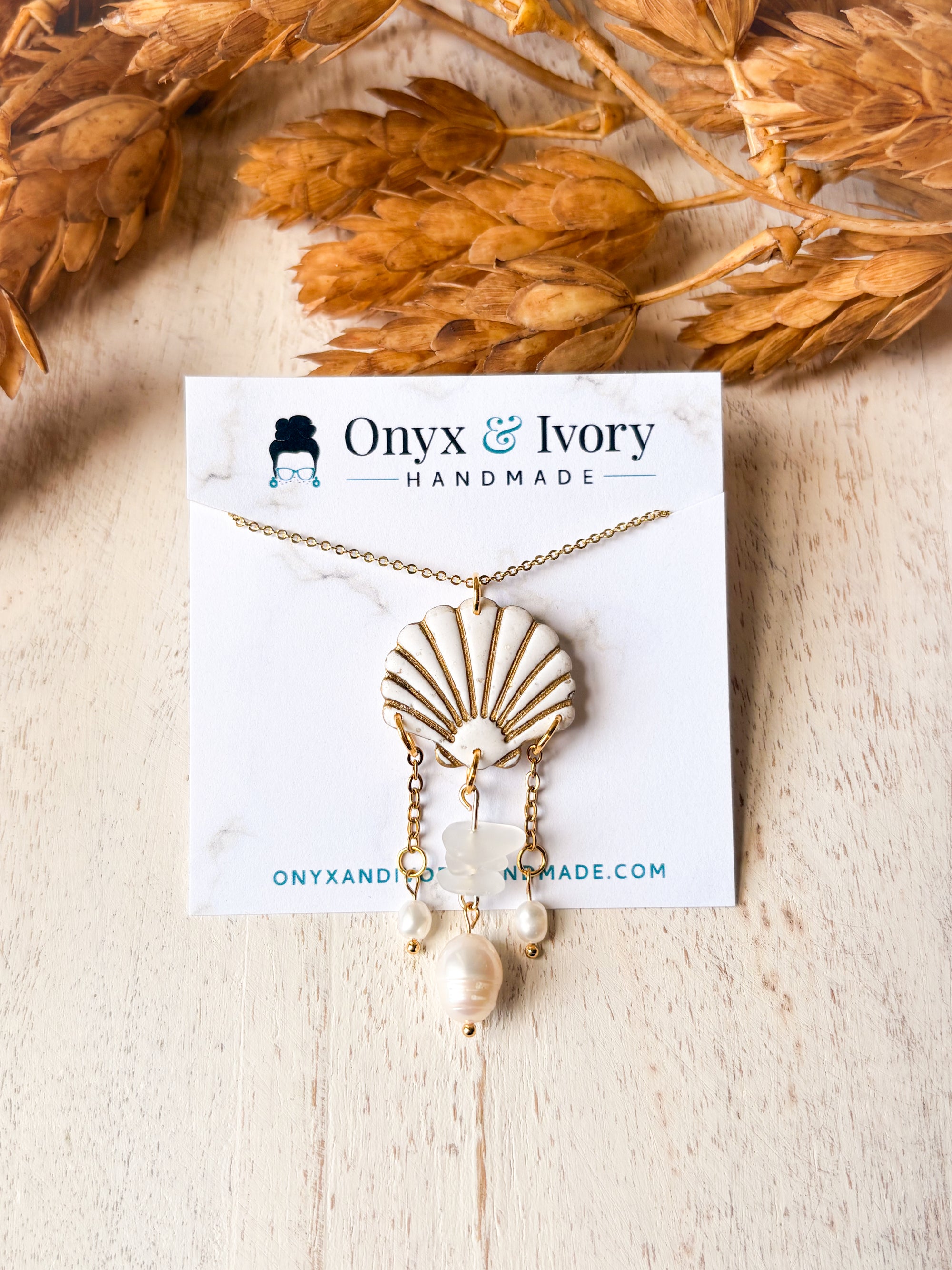 Mini Siren Pendant Necklace (gold)