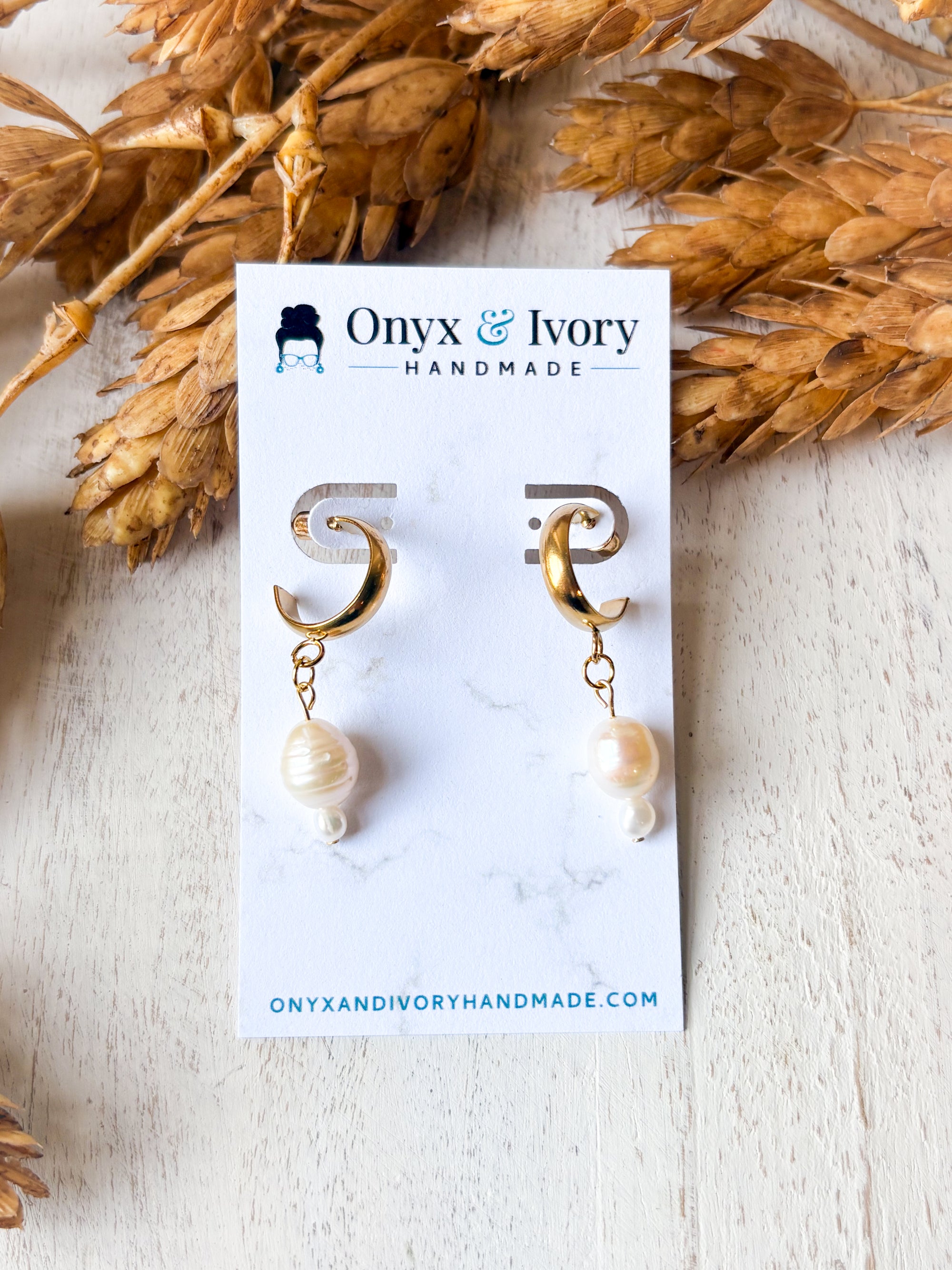 Pearl Hoops