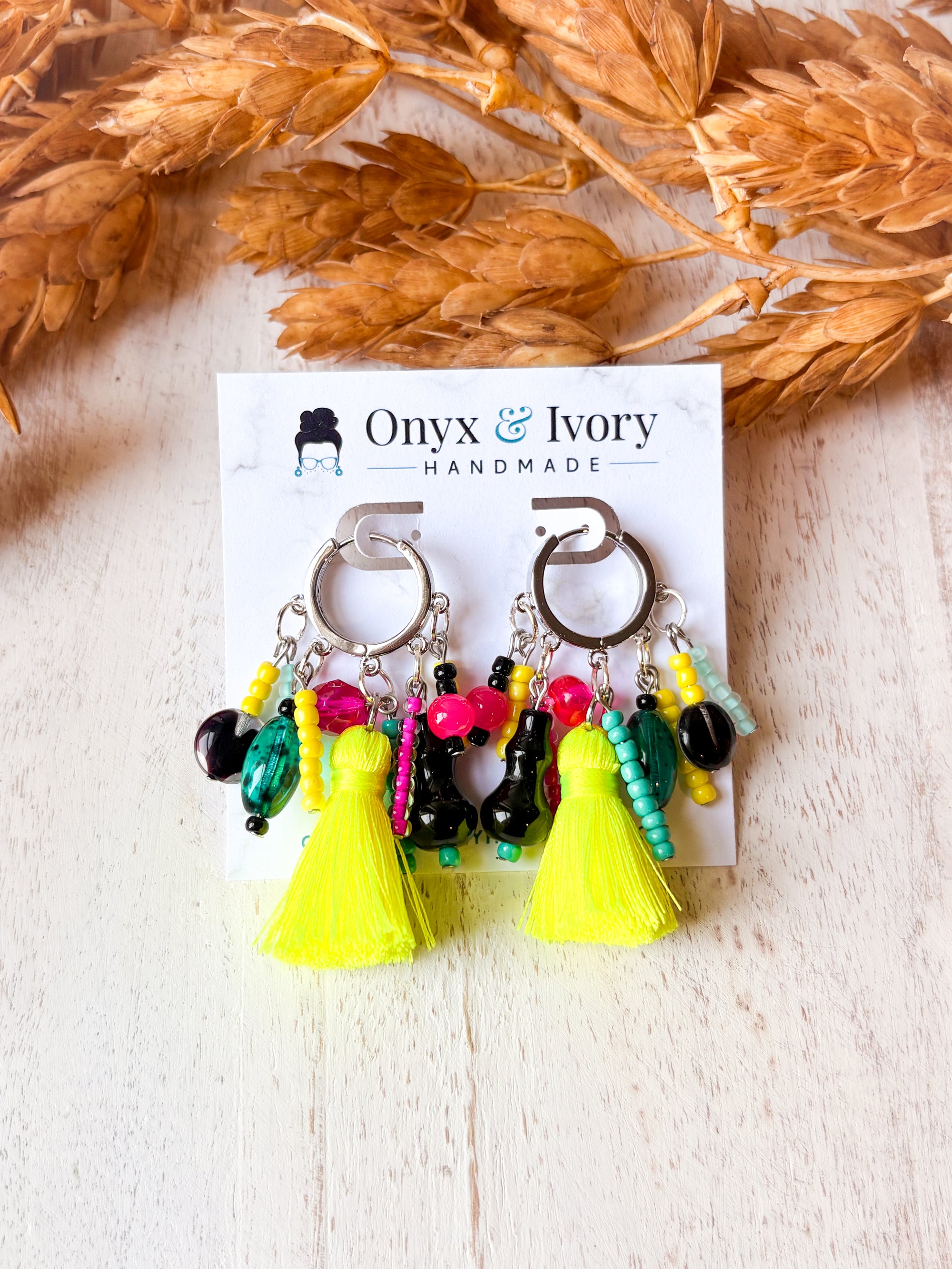 Neon Lights Hoops