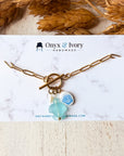 Turtle Charm Necklace (gold)