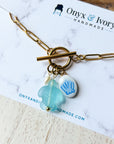 Turtle Charm Necklace (gold)