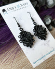 Goth Glam Floral Dangle