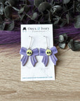 Glittery Glow Bow Threaded Dangle