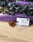 Halloween Checker Print Daisy Charms