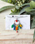 Artist's Palette Beaded Pendant Necklace