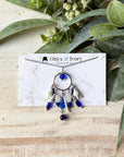Rainy Day Beaded Pendant Necklace