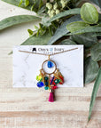 Party Girl Beaded Pendant Necklace