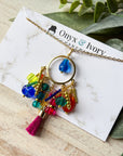 Party Girl Beaded Pendant Necklace