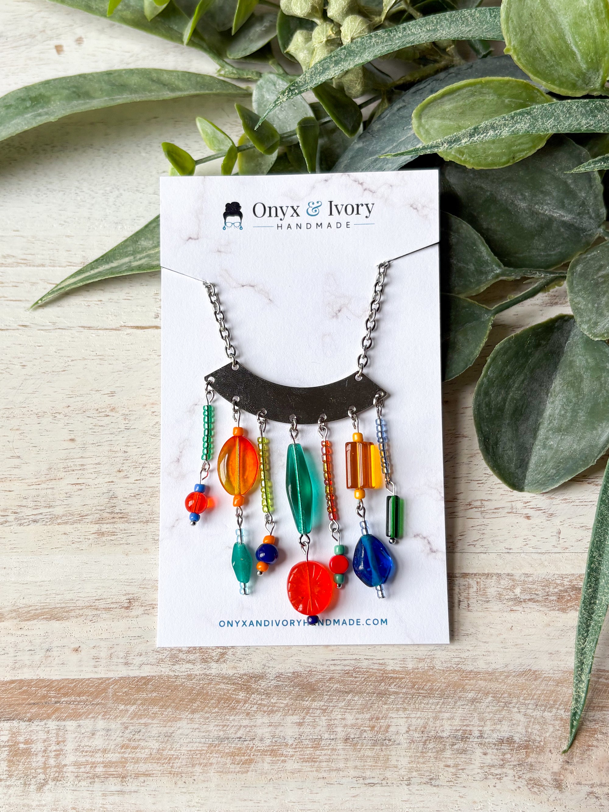 Play Time Beaded Pendant Necklace