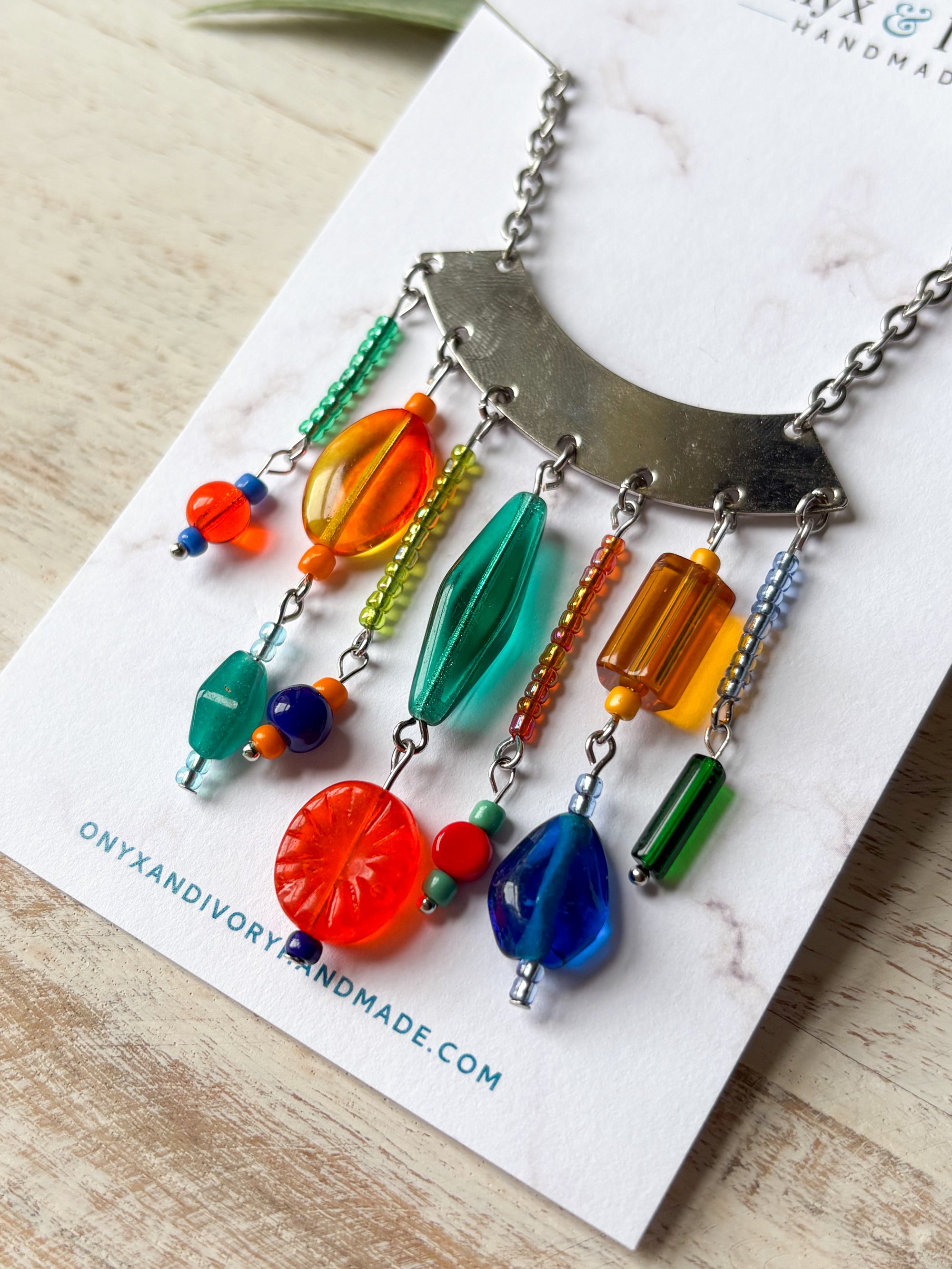 Play Time Beaded Pendant Necklace