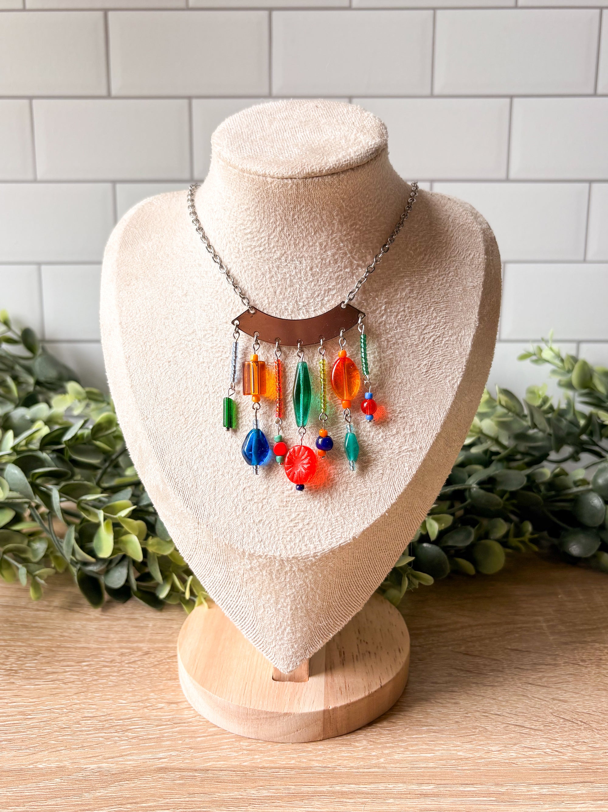 Play Time Beaded Pendant Necklace