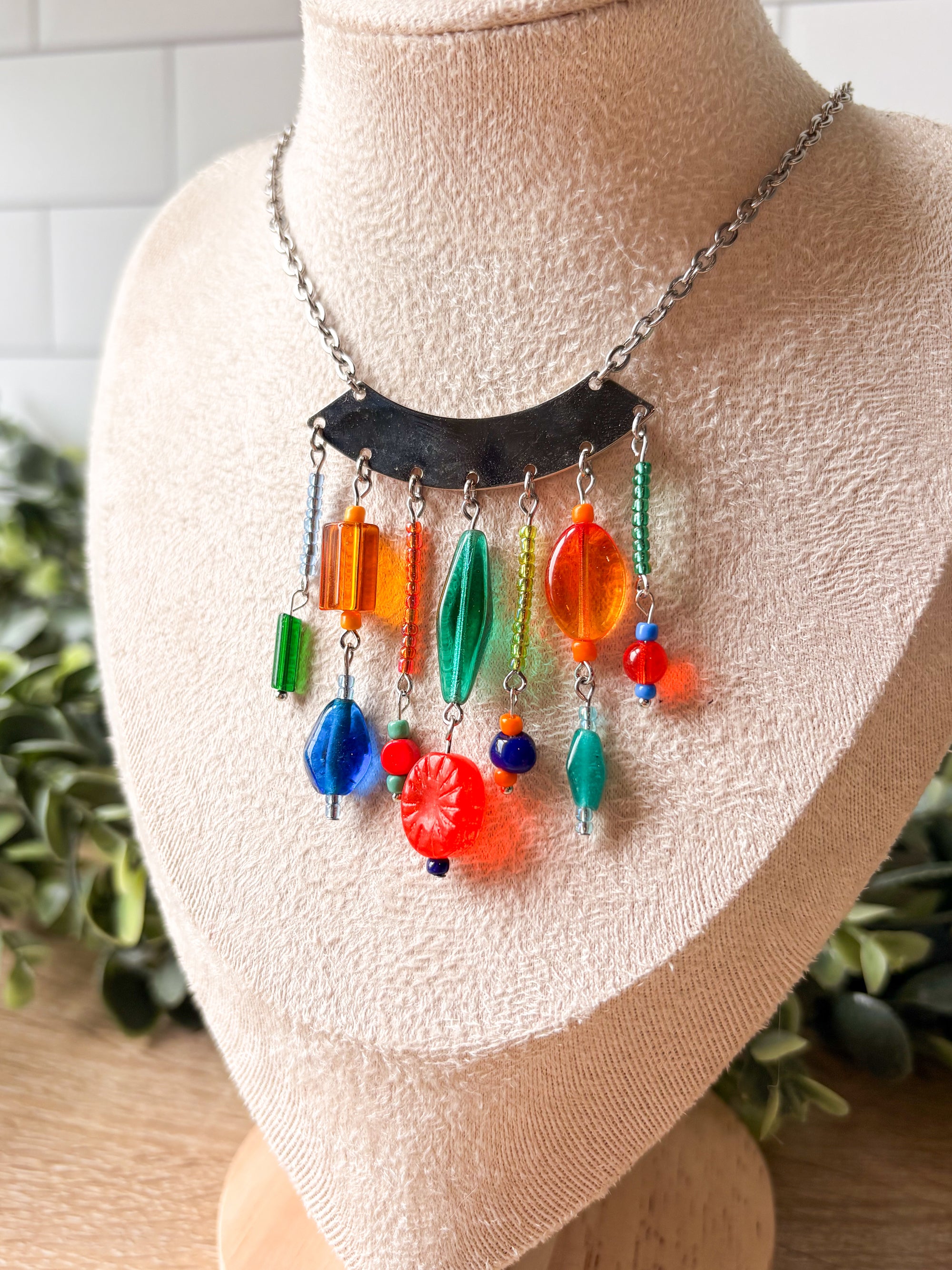 Play Time Beaded Pendant Necklace