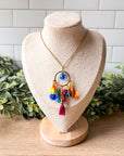 Party Girl Beaded Pendant Necklace