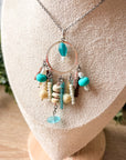 Beach Bum Beaded Pendant Necklace