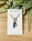 Blue Crayon Charm Necklace