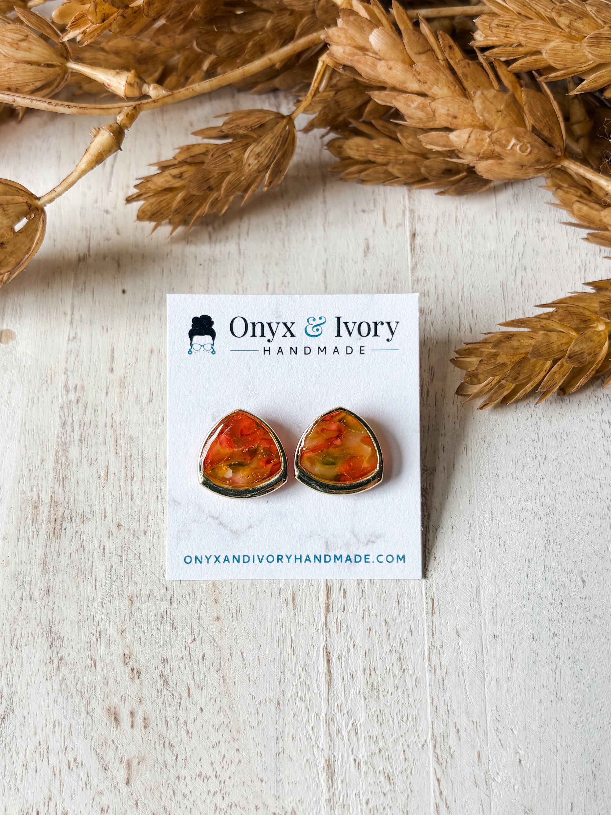 Apple Orchard Tali Statement Studs