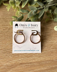 Rose Gold Circular Hoops