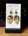 Floral Skull Dangle