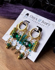 Medusa Beaded Hoops