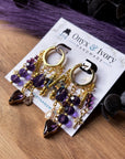 Spell Caster Beaded Hoops