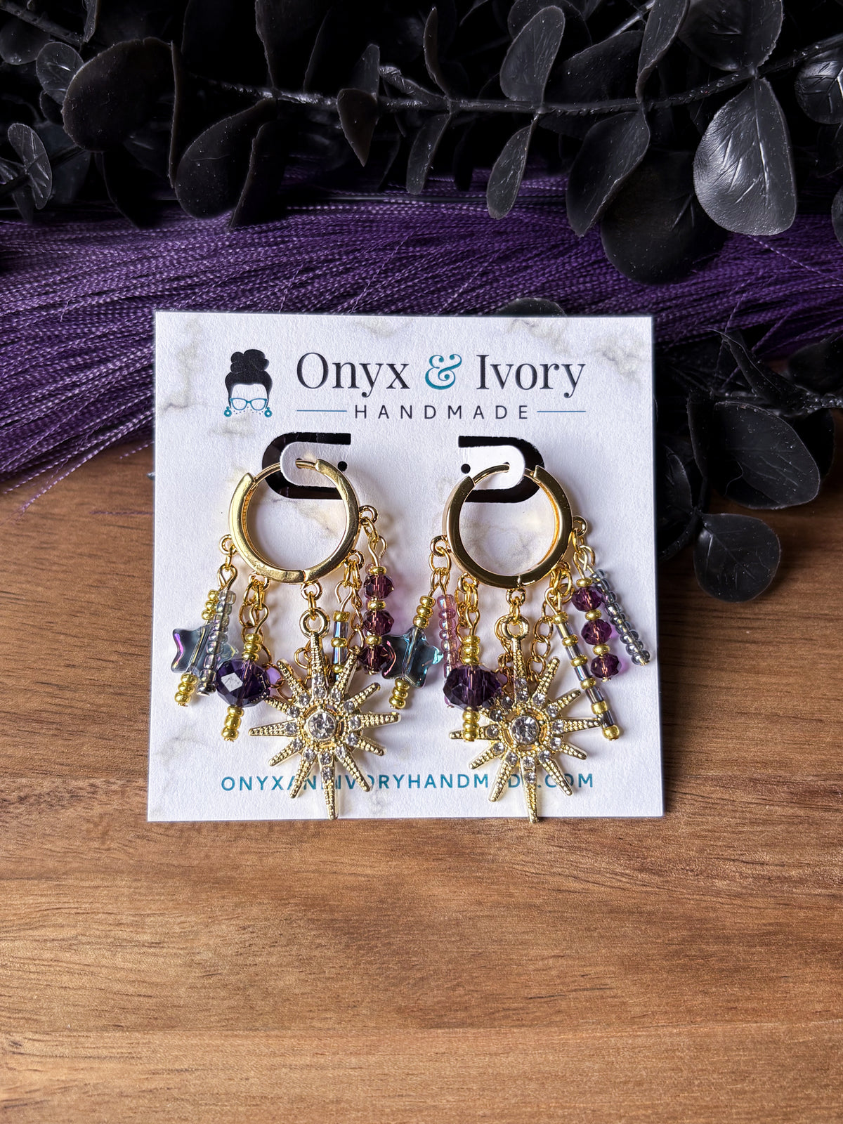 Moon Child Beaded Hoops