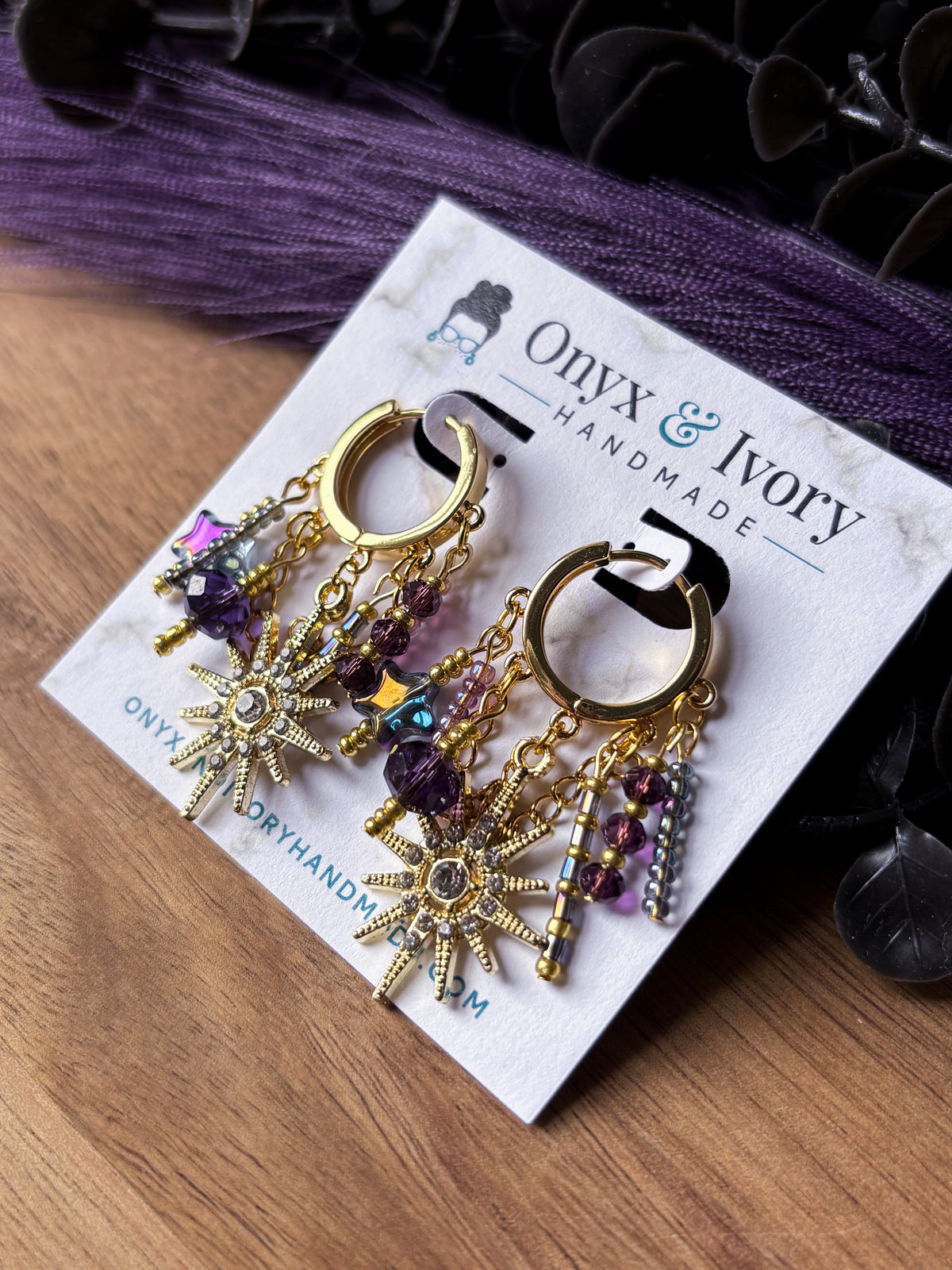 Moon Child Beaded Hoops