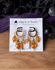 Rising Sun Beaded Hoops