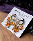 Rising Sun Beaded Hoops
