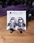 By the Moon Beaded Hoops