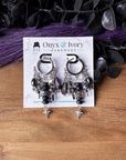 Goth Glam Beaded Hoops