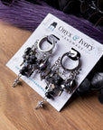 Goth Glam Beaded Hoops